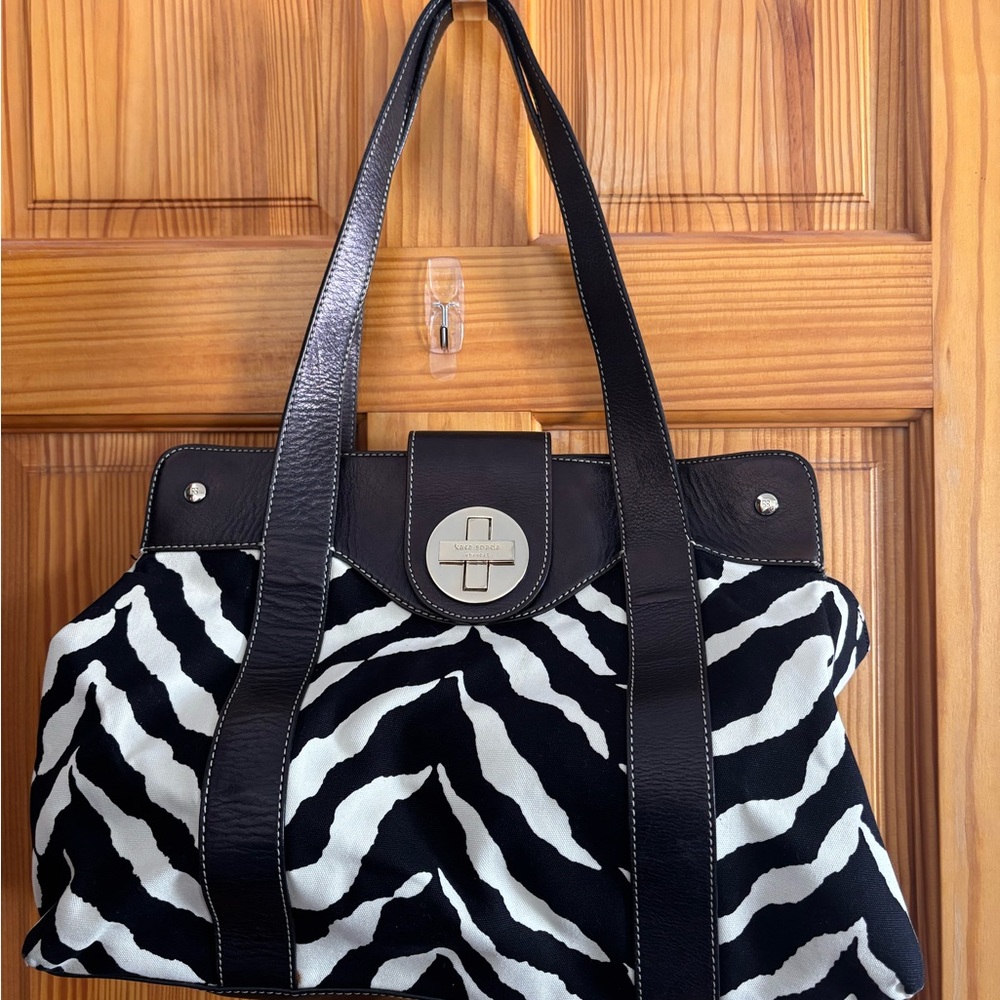 Kate Spade Black and White Zebra Shoulder Bag